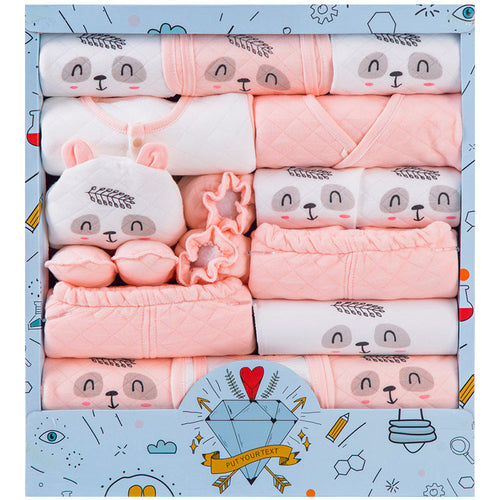 SnuggleBox™ – 15-Piece Cotton Newborn Gift Set