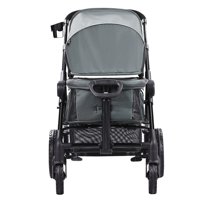 All-Terrain Stroller Wagon, 2 Seats Foldable Expedition 2-in-1