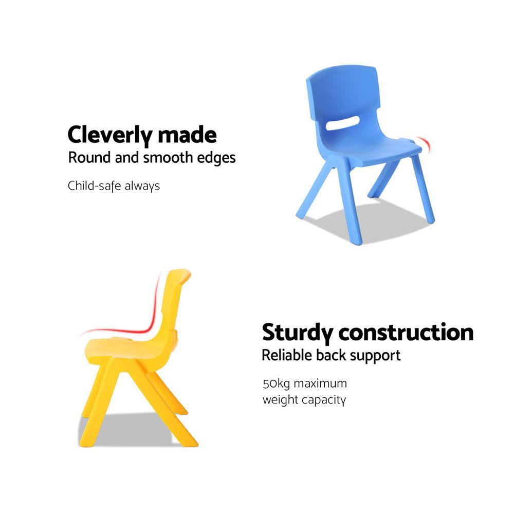 Keezi 5PCS Kids Table and Chairs Set Children Study Desk Furniture