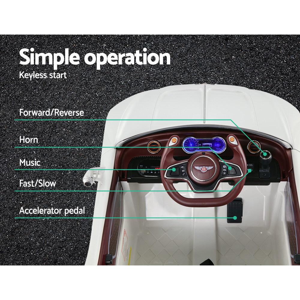 Kids Electric Ride On Car Bentley Licensed EXP12 Toy Cars Remote 12V