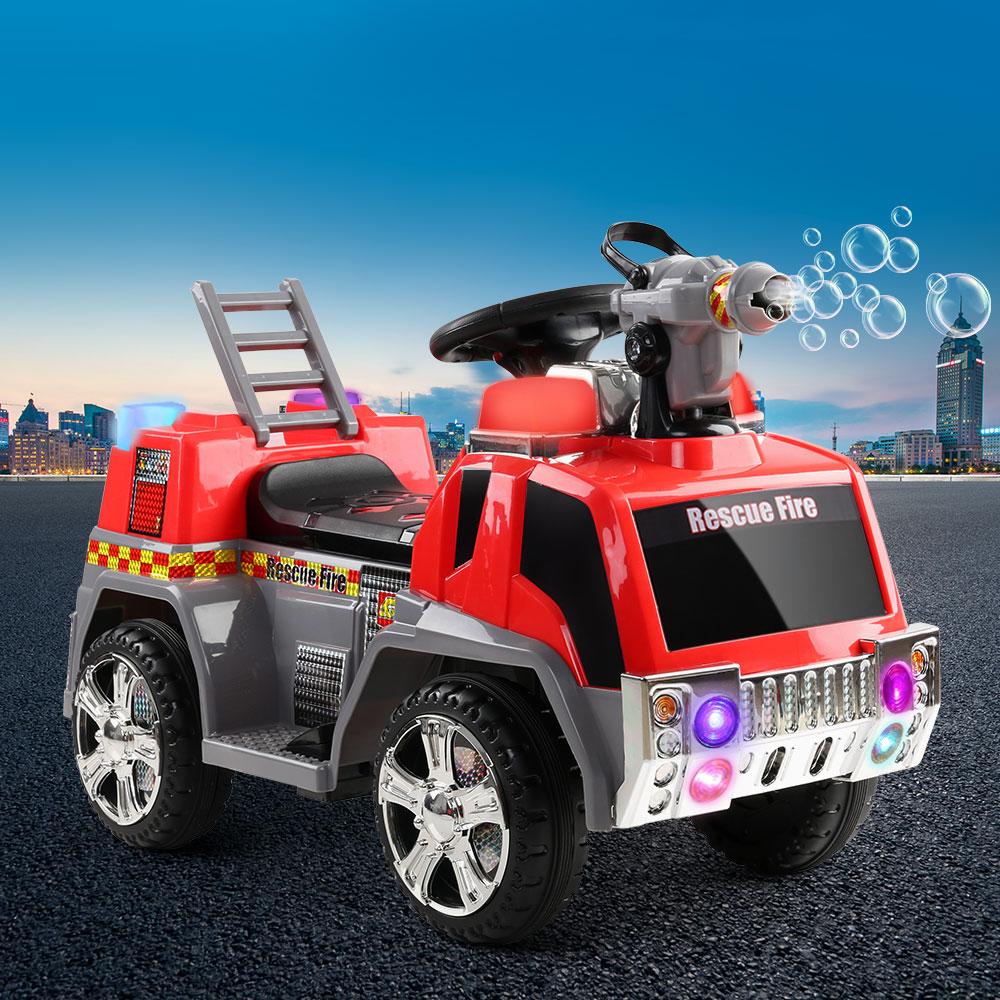 Rigo Kids Electric Ride On Car Fire Engine Fighting Truck Toy Cars 6V