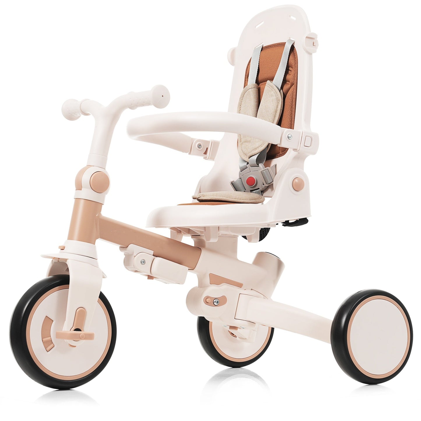 7 in 1 Baby Tricycle, Foldable Toddler Tricycle with Removable and