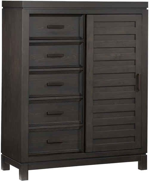 Manchester Premium Soft Close 5-Drawer Chifferobe with Adjustable
