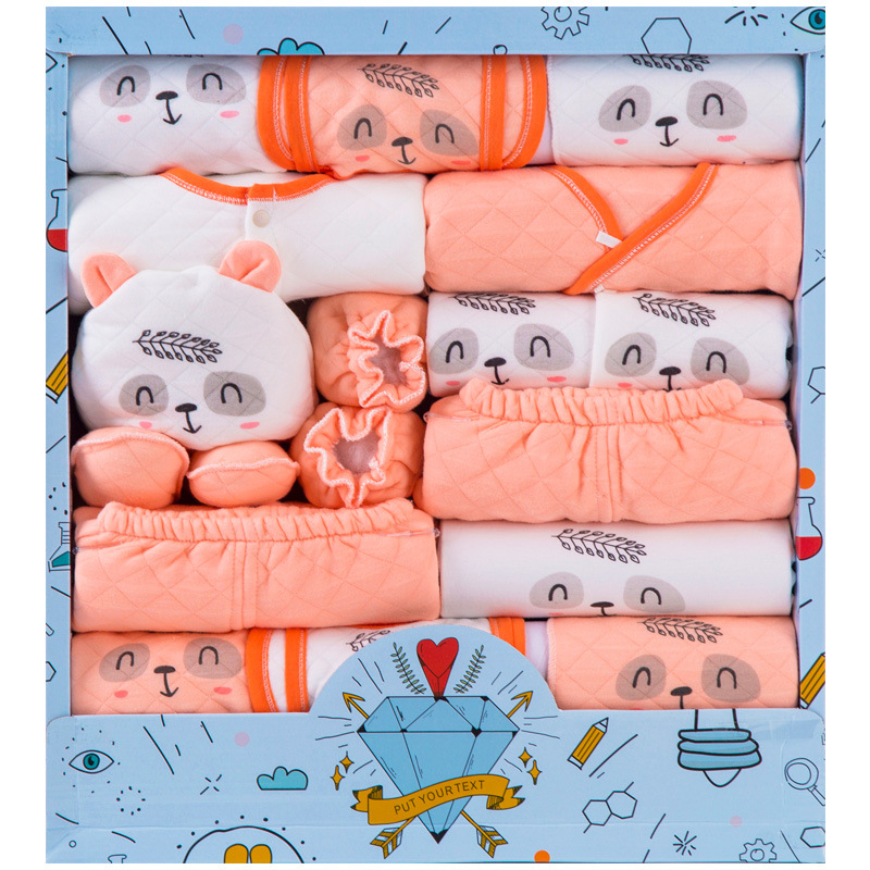 SnuggleBox™ – 15-Piece Cotton Newborn Gift Set