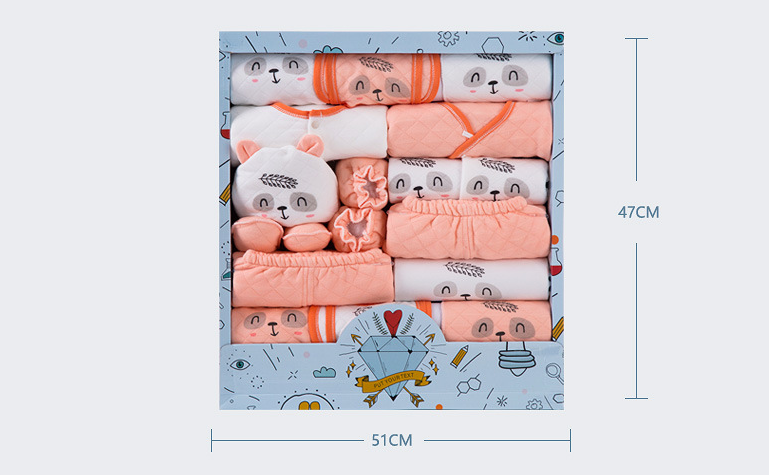 SnuggleBox™ – 15-Piece Cotton Newborn Gift Set