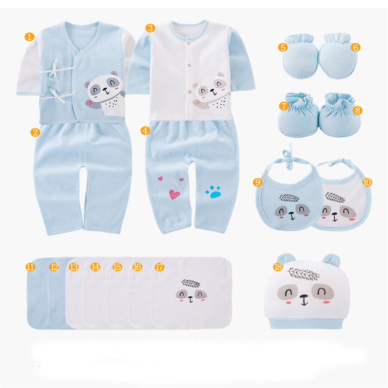 SnuggleBox™ – 15-Piece Cotton Newborn Gift Set