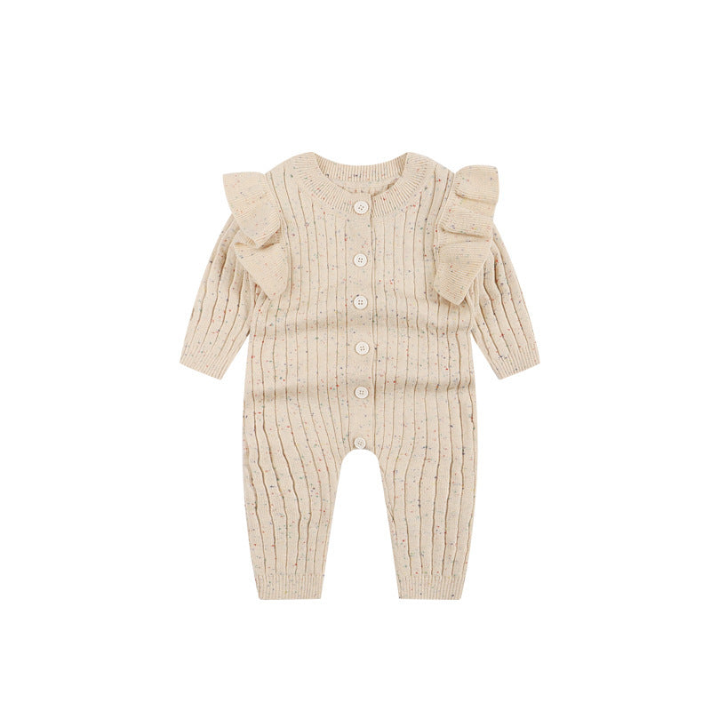 KnitNest™ – Autumn Cotton Baby Romper