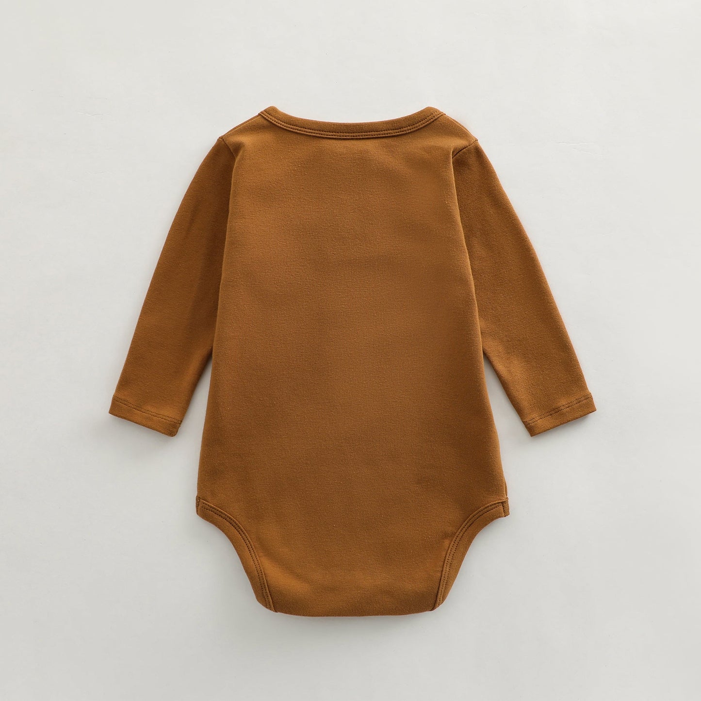 Baby Solid Color Long Sleeve Home Clothes Comfy Triangle Onesies