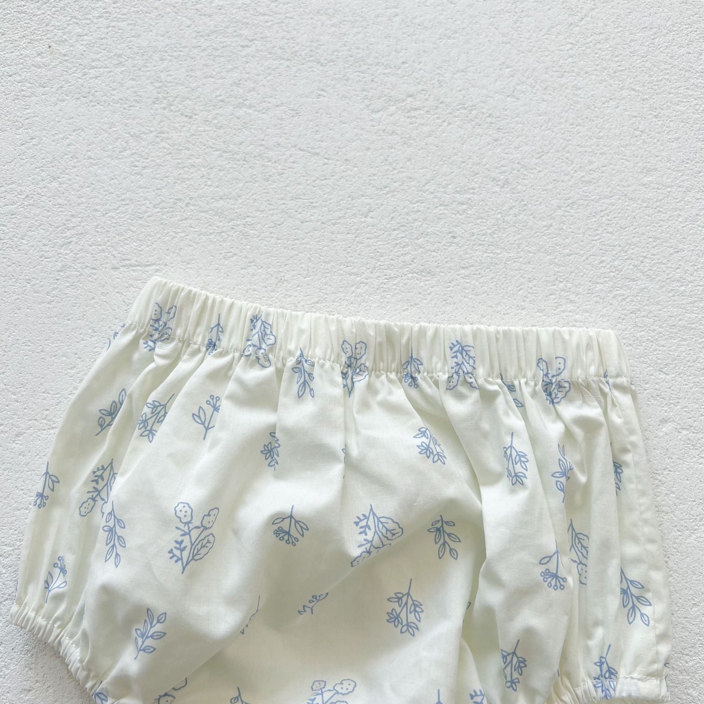 Baby Girls Floral Doll Collar Top Combo Short Pant In Sets