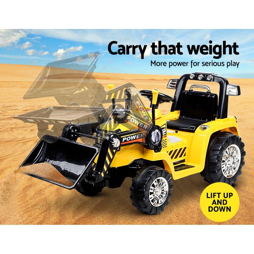 Rigo Kids Electric Ride On Car Bulldozer Digger Loader Remote 6V