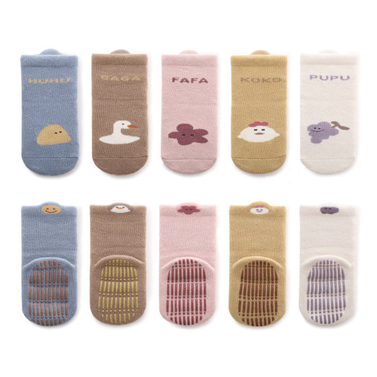 Baby Print Pattern Autumn Winter New Style Non-Slip Socks